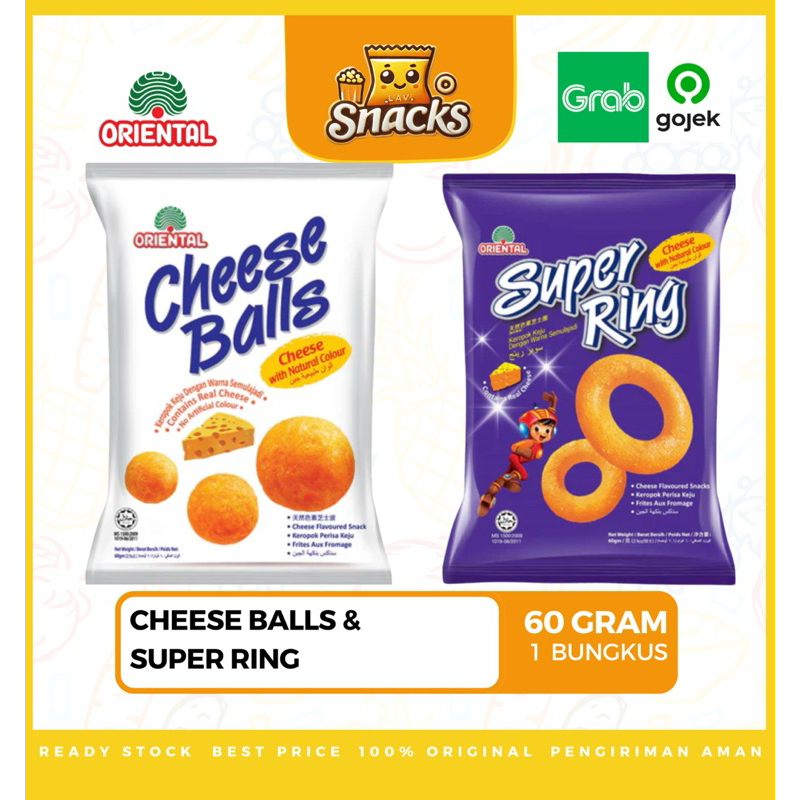 

Lav.Snacks︱ Super Ring / Cheese Balls Snack Import Malaysia 60GR - 1 PCS