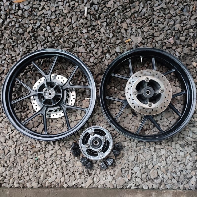 [[READY]] VELG SET CHEMCO pnp Ninja, tiger, megapro, gl, cb, scorpio custom dll