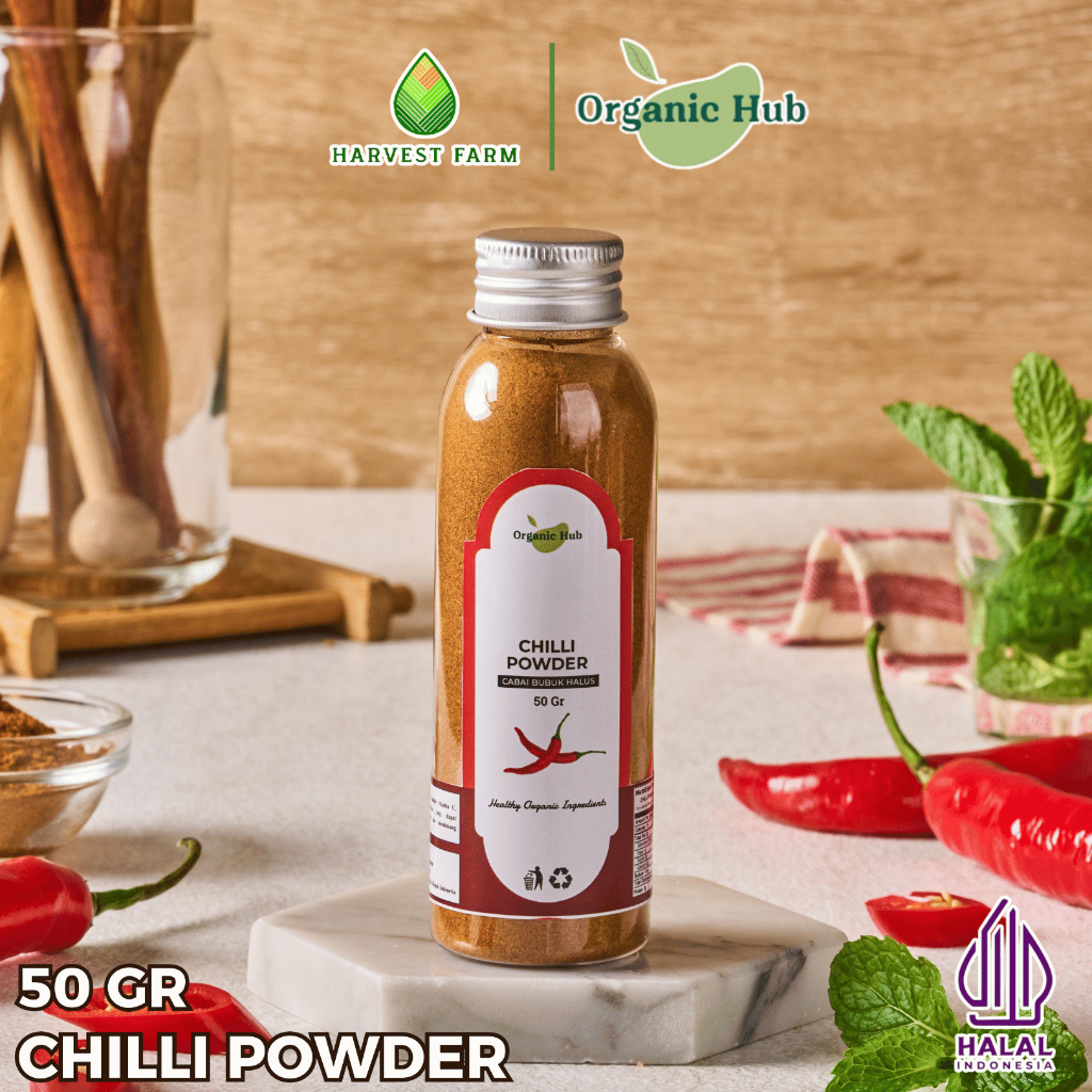 

Organic Hub Cabe Bubuk Premium Quality 100% Natural Chili Powder 50 gr