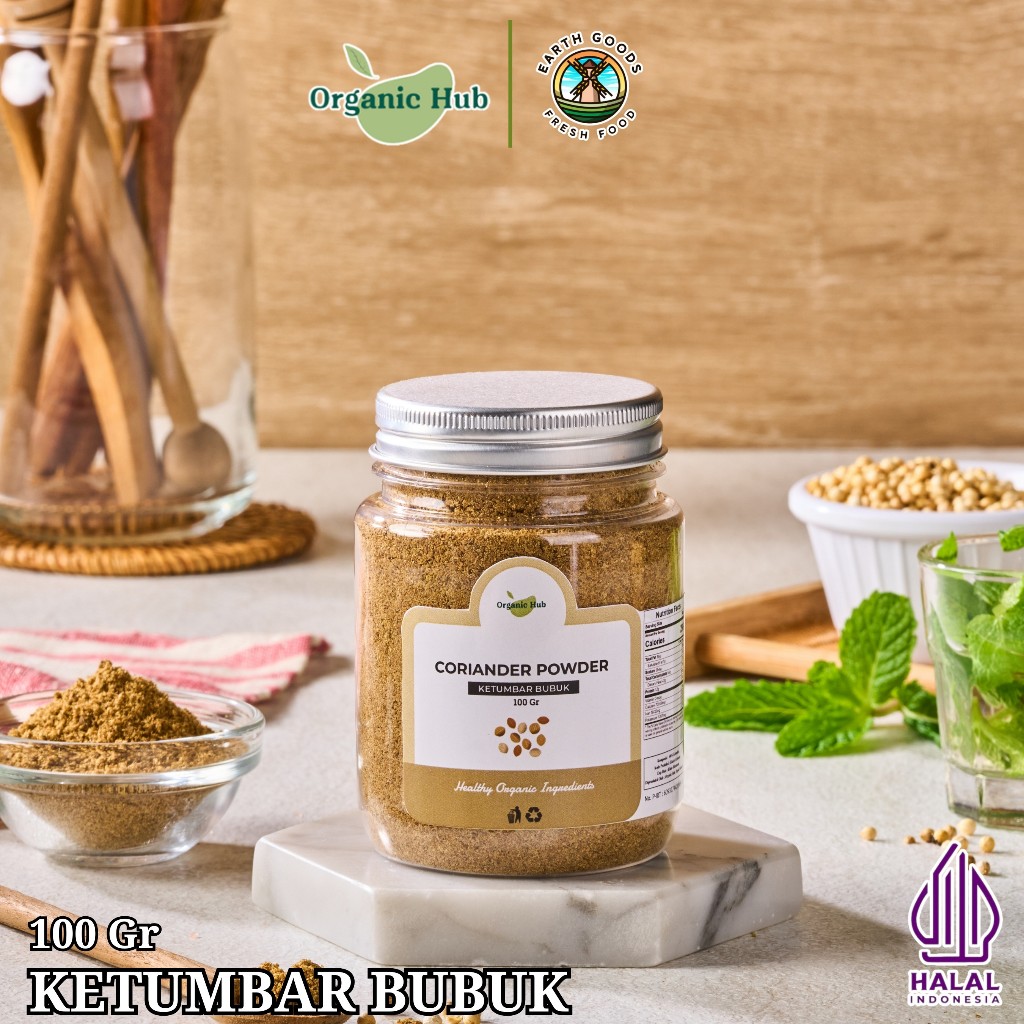 

Organic Hub Coriander Powder 100% Asli Rempah Bumbu Dapur Ketumbar Bubuk Premium Quality 100 gr