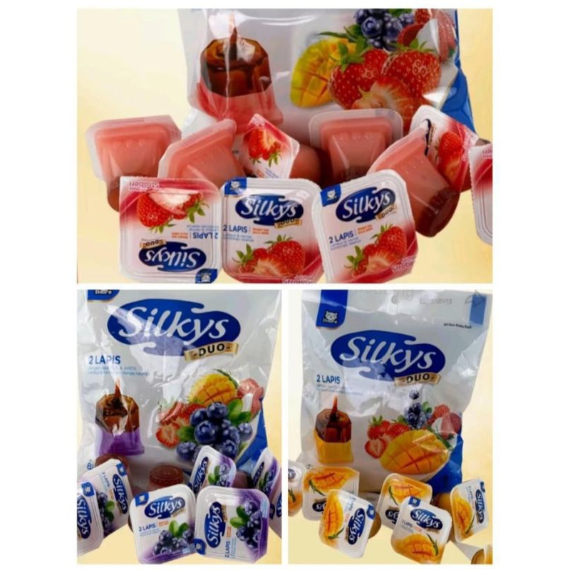 

SILKYS JELLY 1PACK ISI 10 PUDING JELLY RASA STRAWBERRY MANGGA BLUEBERRY