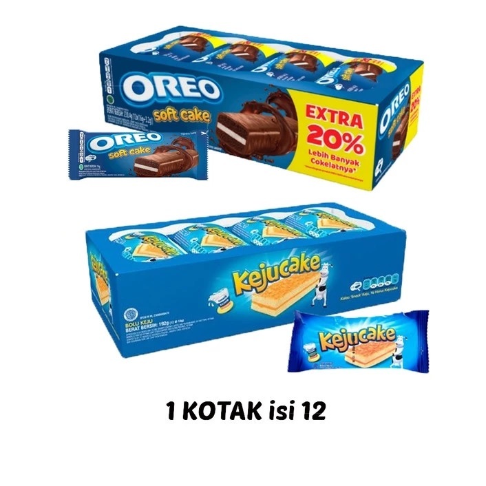 

Oreo Soft Cake / Keju Cake isi 12 Bolu Softcake Kejucake