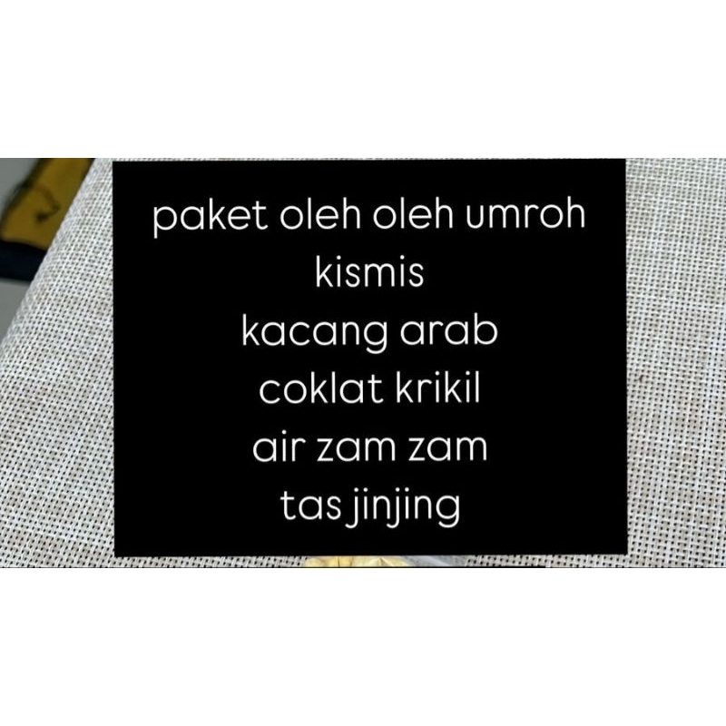 

PAKET OLEH OLEH UMROH