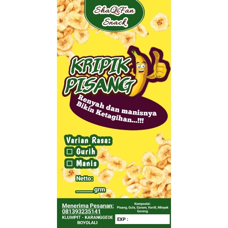 

Kripik Pisang Bawen