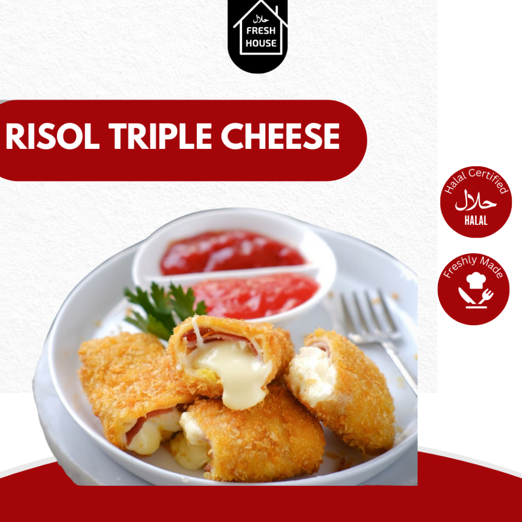 

RISOLES ISI KEJU FULL/TRIPLE CHEESE DBP ISI 5