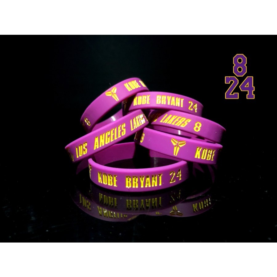 Gelang Basket Nba Baller id Kobe bryant 824 Los Angeles Lakers kobe bryant wristband ungu