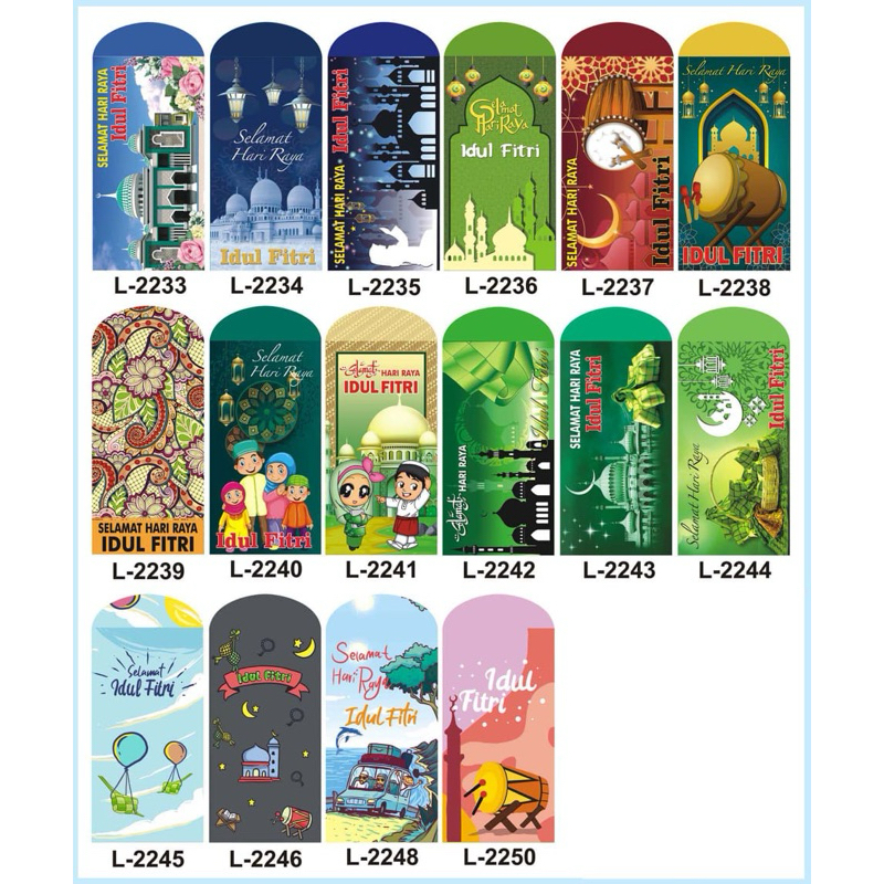 

Amplop Lebaran /Idul Fitri uk.L isi 100 lembar (pilih gambar) Ukuran 8.1cm x 15.6cm