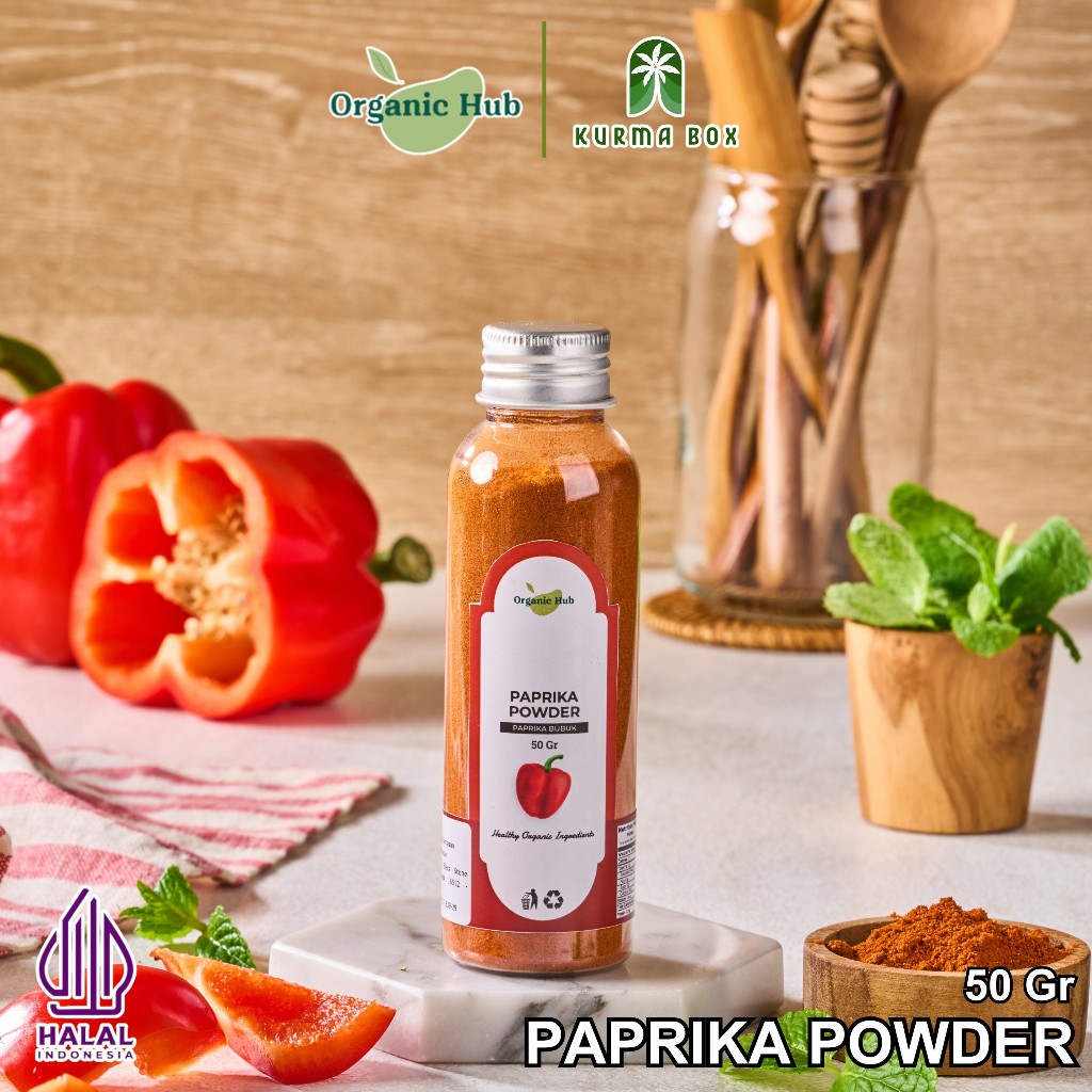 

Organic Hub Papprika Powder 100% Asli Khas Rempah Nusantara Bumbu Masak Dapur Premium 50 gr