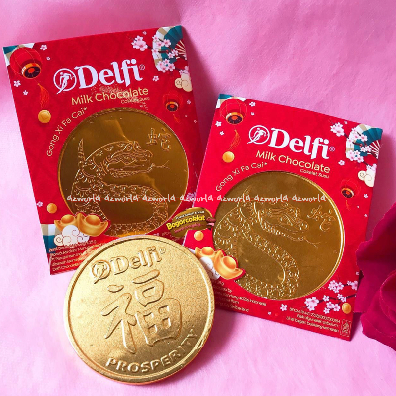 

Delfi 25gr Milk Chocolate Imlek Gongxi Fa Cai Coin Koin Coklat Susu Enak Berkualitas Tinggi