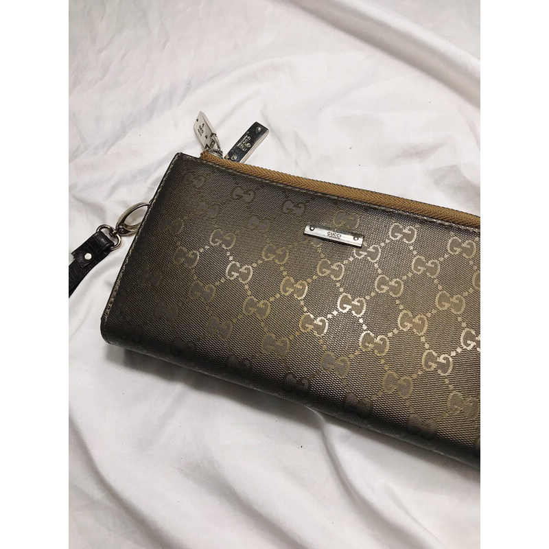 TawarAjaYuk > Gucci Leather Wallet Vintage for Woman - Copper Brown (Tas/Dompet)|Preloved/2nd/Second