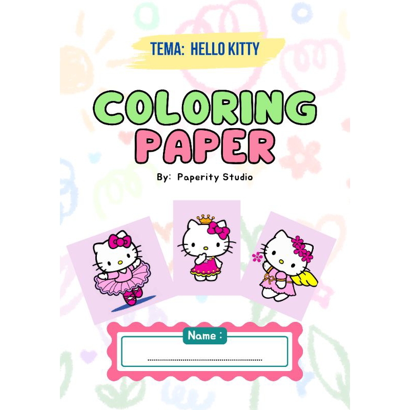

Coloring pages / coloring book / buku mewarnai hello kitty