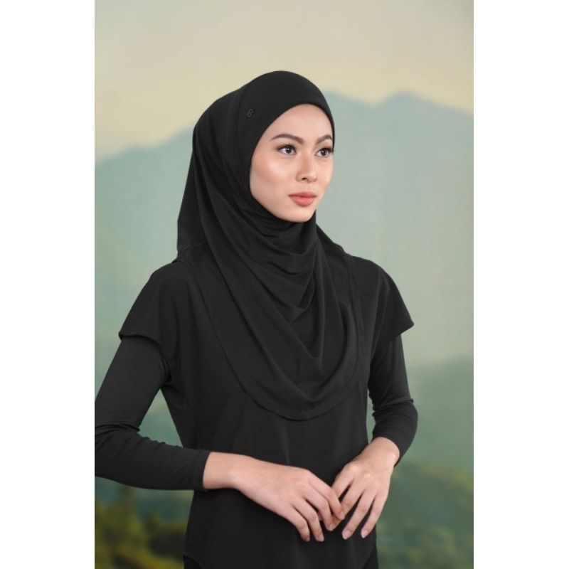 Slip On Active 2.0 Buttonscarves NEW Outfit Olahraga Hijab Sporty Daily Buttonscarves