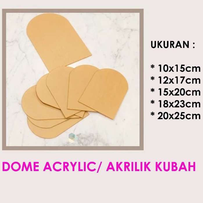 

Dome Acrylic/Akrilik kubah lasercut 2mm