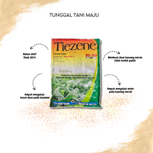[ORIGINAL] Tiezene 80WP Fungisida Bahan Aktif Zineb 80%