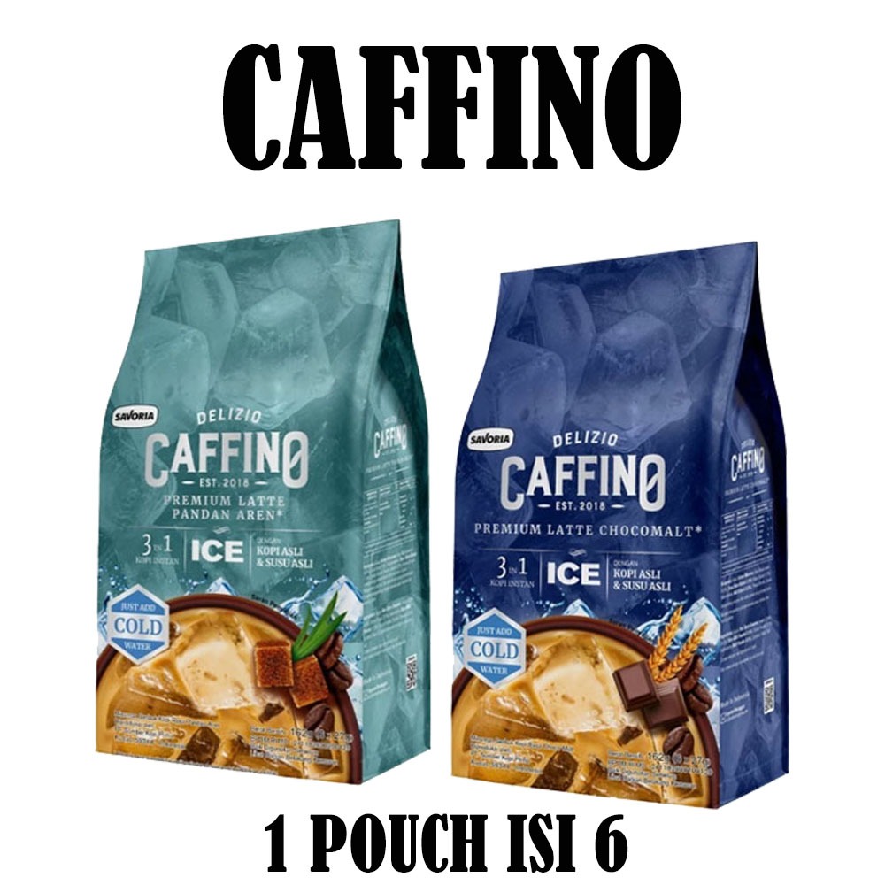 

DELIZIO CAFFINO KOPI PREMIUM LATTE CHOCOMALT / PANDAN AREN ICE BOLD