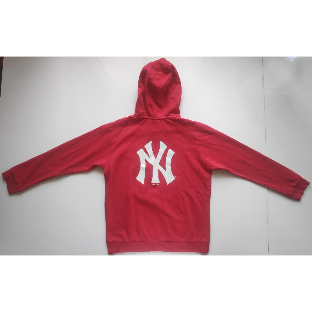 MLB NY Yankees Basic Big Logo Hoodie Red Jaket Hodie Original