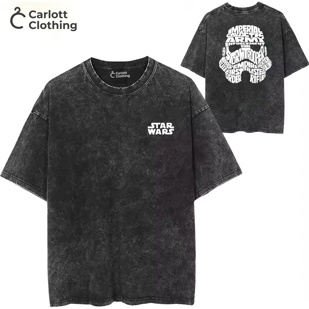Kaos Star Wars Oversize Washed, Kaos Oversize Star Wars, baju star wars, t shirt star wars, kaos pri