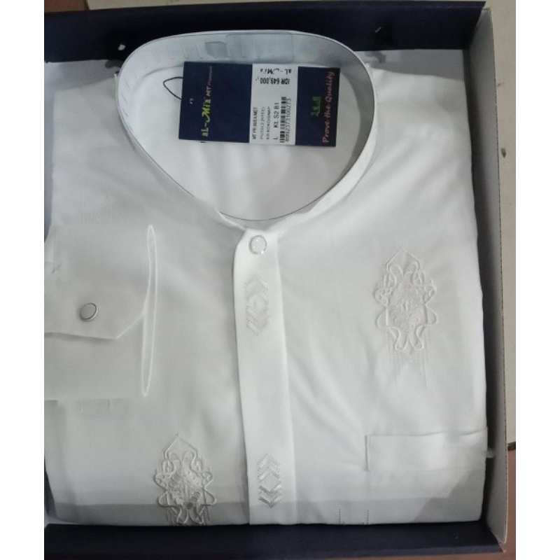 baju Koko Al Mia premium lengan manset baju Koko Al Mia lengan kancing