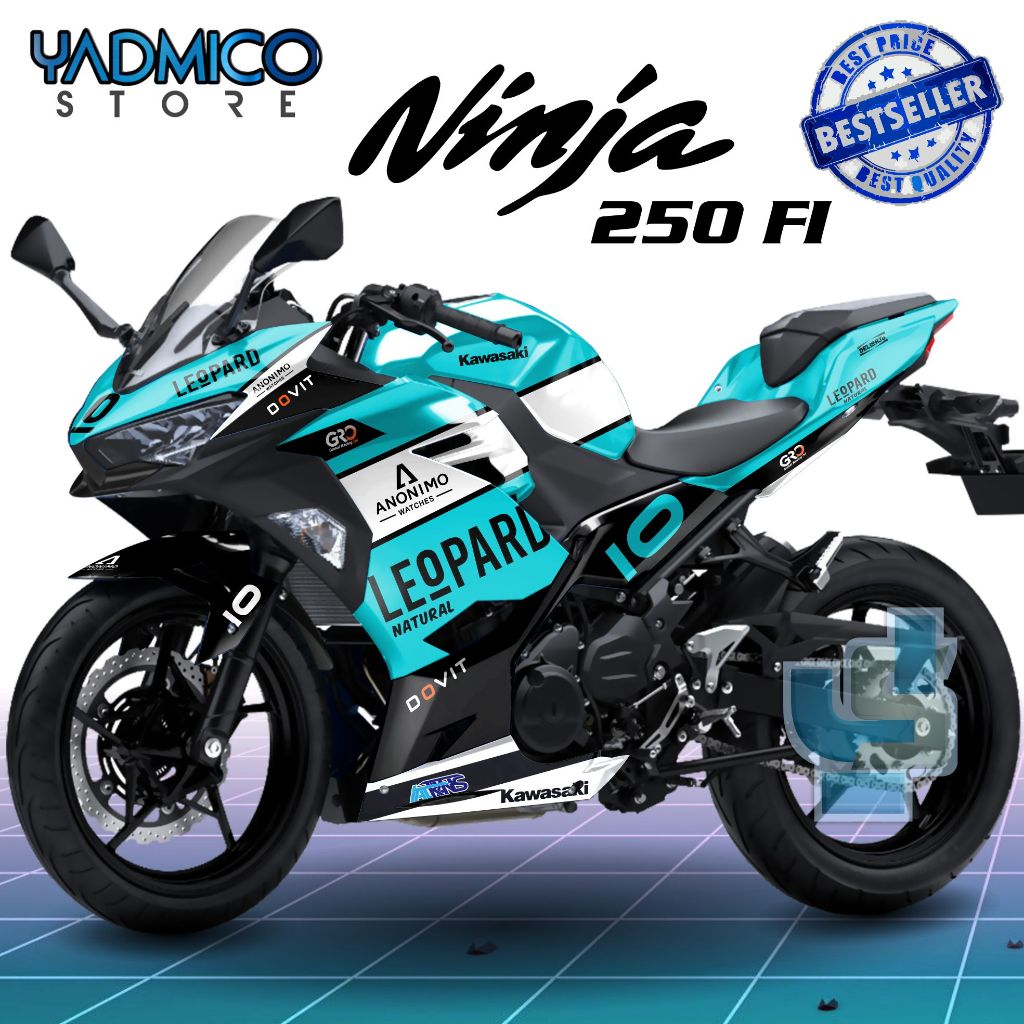 Decal Ninja 250 Fi 2018 Full Body - Stiker Motor Ninja 250 Fi Full Body - Decal Hologram Ninja 250 2