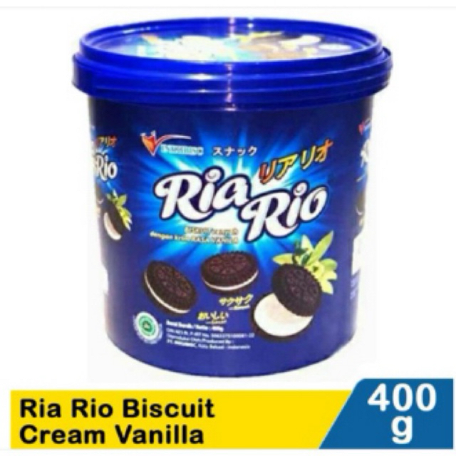 

RIA RIO BISKUIT CREAM VANILLA 400gr/ OREO KW/ Inkubisc Ria Rio