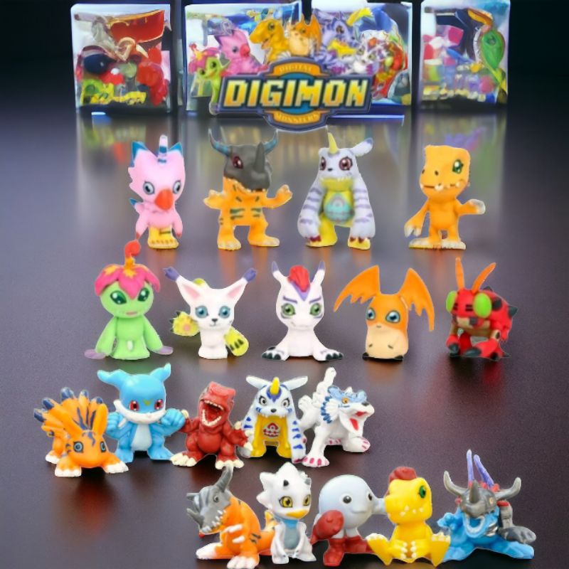 Action Figure Pokemon Digimon Adventure Agumon Gabumon Wargreymon Satuan