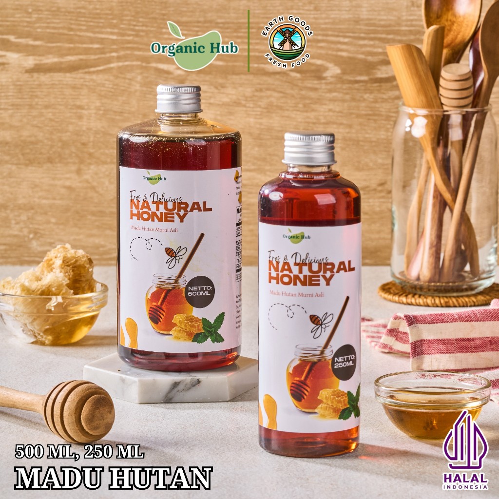 

Organic Hub Madu Hutan Murni Tanpa Campuran 100% Asli Hutan Kalimantan KLM