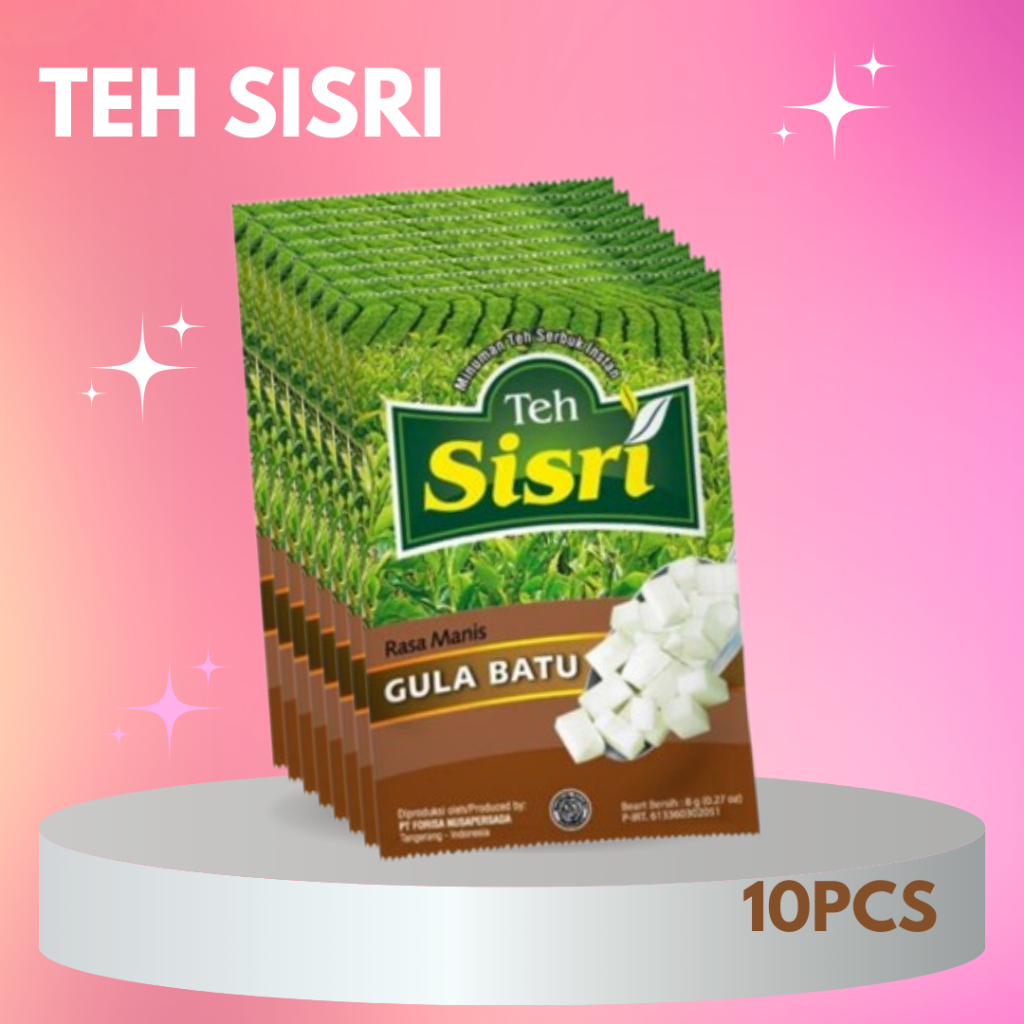 

Teh Sisri Gula Batu 1 Renteng 10pcs