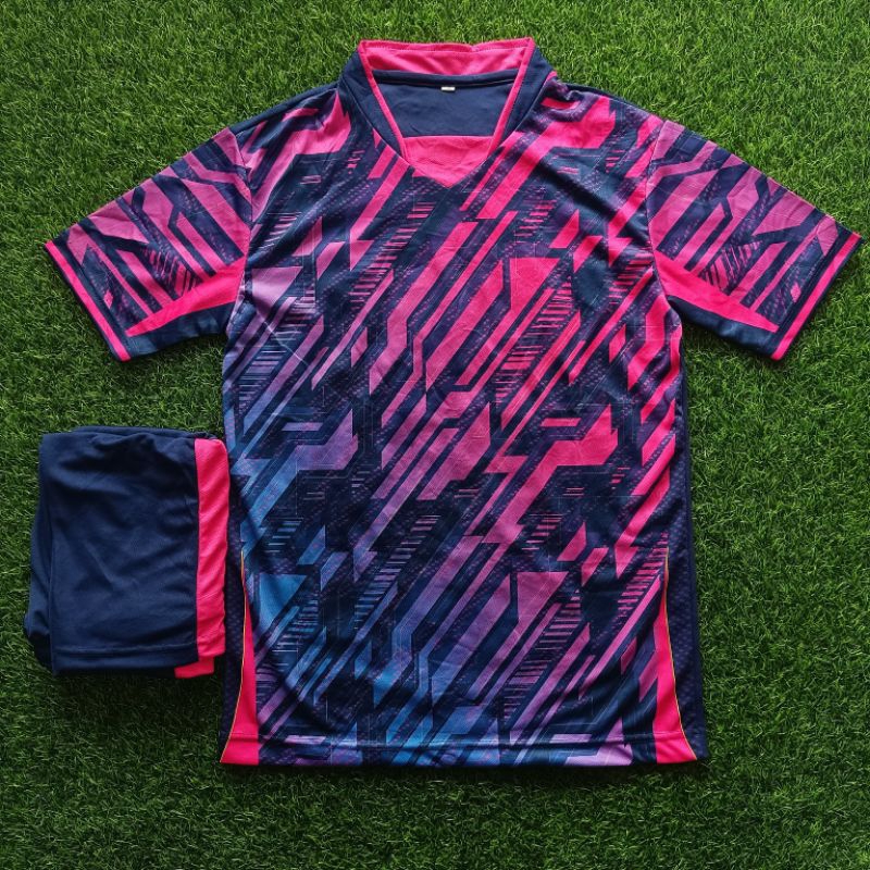 NEW (MOTIF PRINTING) STELAN JERSEY BOLA LARVA APPAREL WARNA NAVY PINK BIRU
