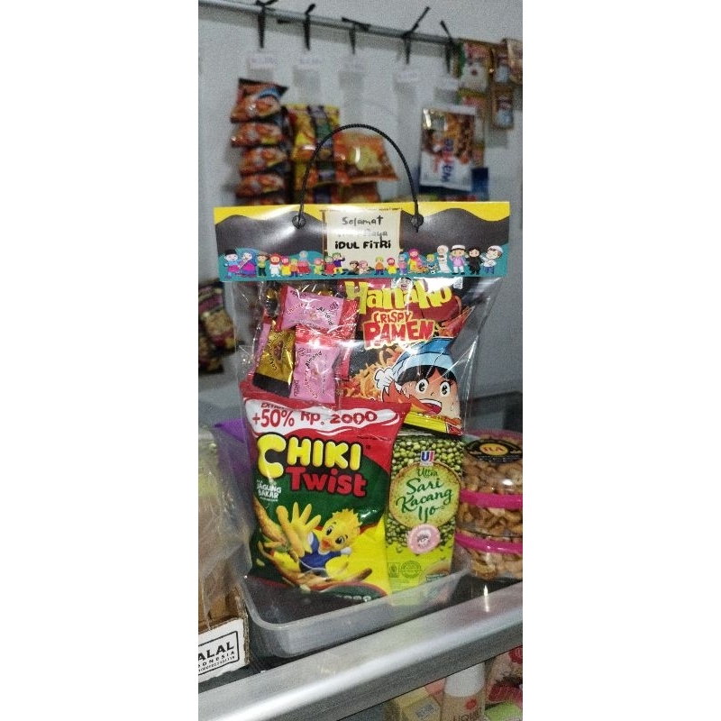 

Paket Snack Hampers Lebaran + Isi Ukuran 20x30cm