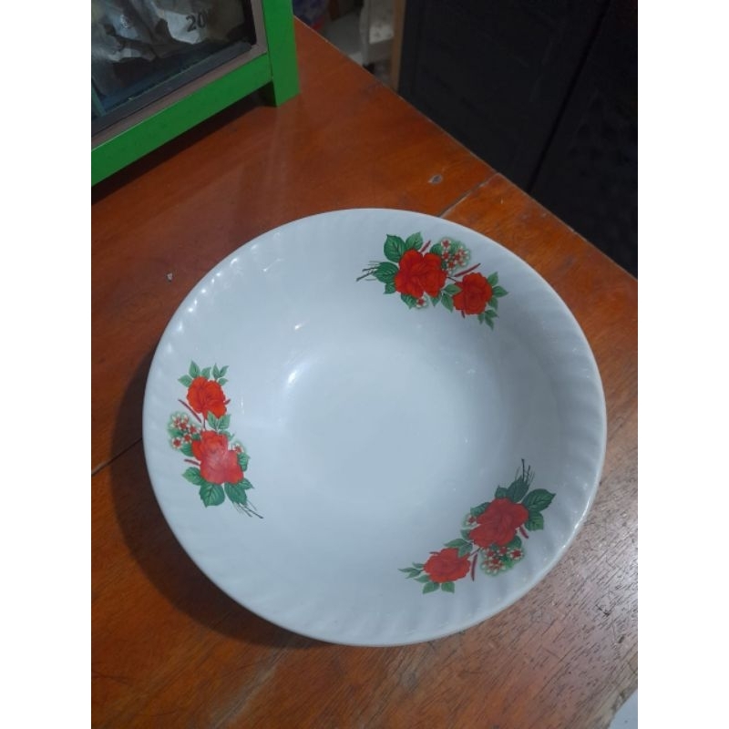 Mangkok 7 bintang/mangkok keramik motif bunga/Mangkok keramik sayur nasi