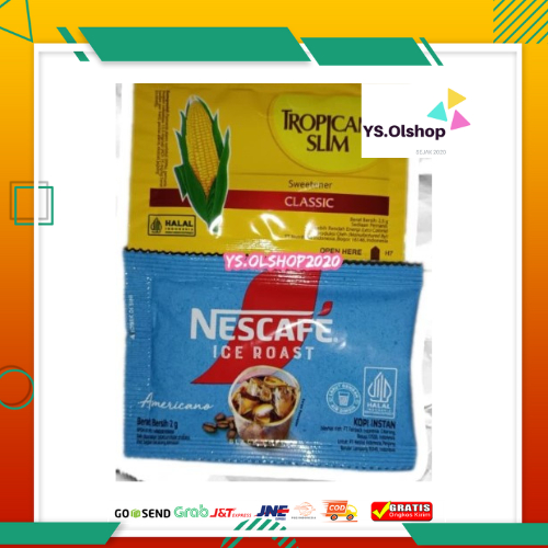 

ECER isi 2 || NESCAFE Ice Roast 1 pc + Gula Tropicana Classic 1 pc