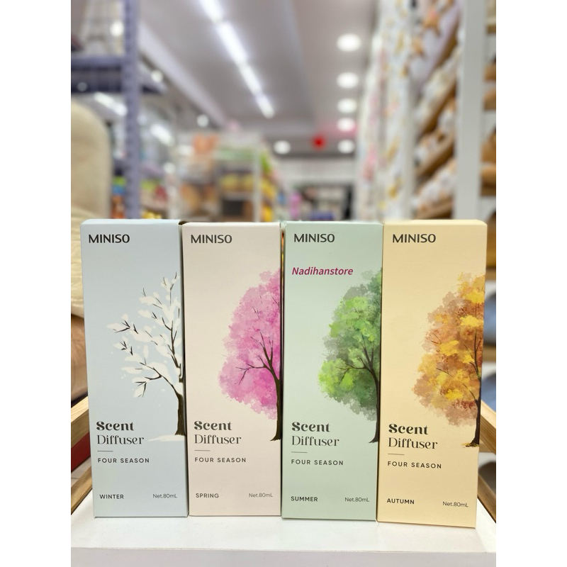 MINISO Scent Diffuser Four Season 80ml/Miniso Pengharum Ruangan Empat Musim