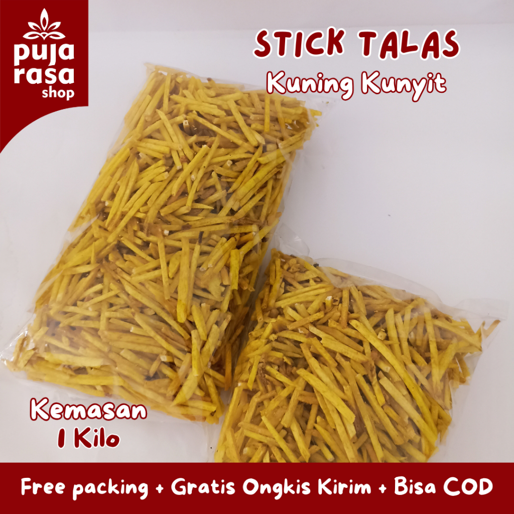 

PROMO 1KG KRIPIK STIK STICK TALAS PREMIUM GURIH KUNING KUNYIT