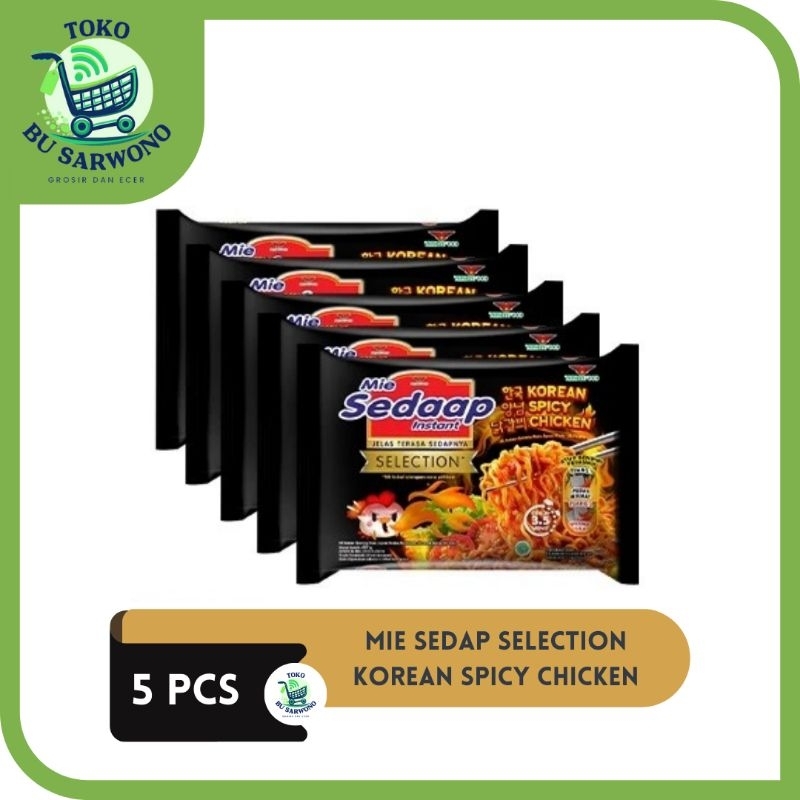 

SEDAAP SELECTION KOREAN SPICY CHICKEN ISI 5 PCS | MIE SEDAP SELECTION