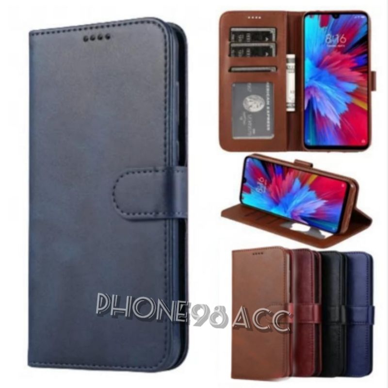 case cover dompet kulit realme C12