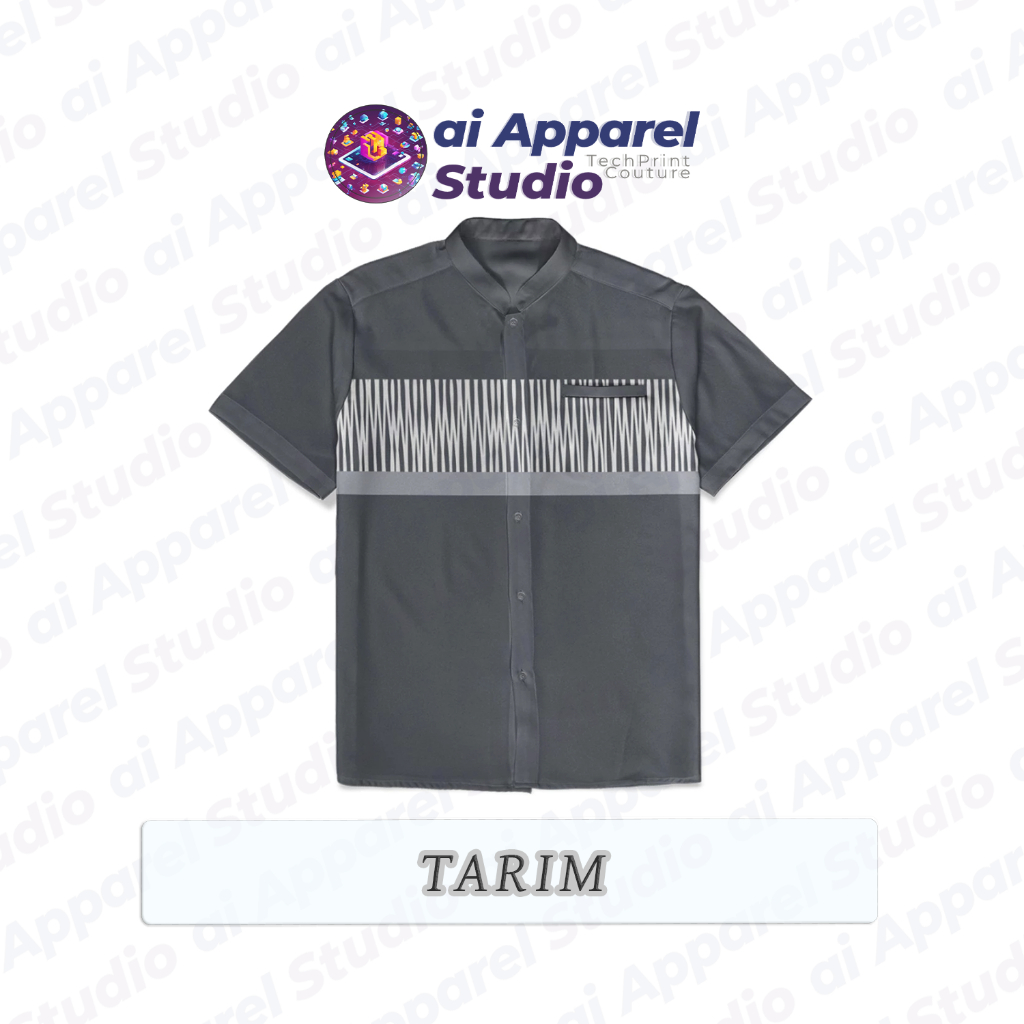 Kemeja Koko Lengan Pendek Premium -  Tarim