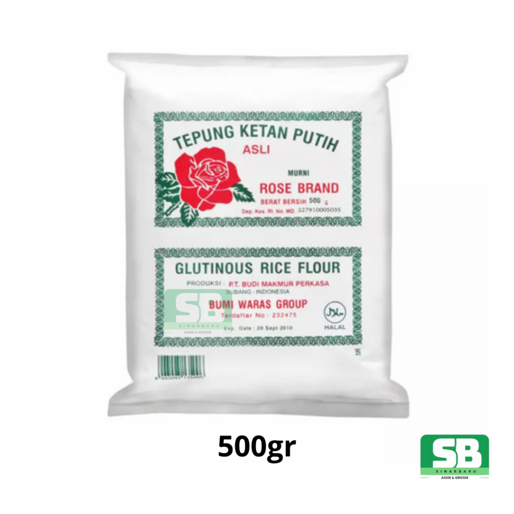 

Tepung Ketan Rose Brand 500 Gram