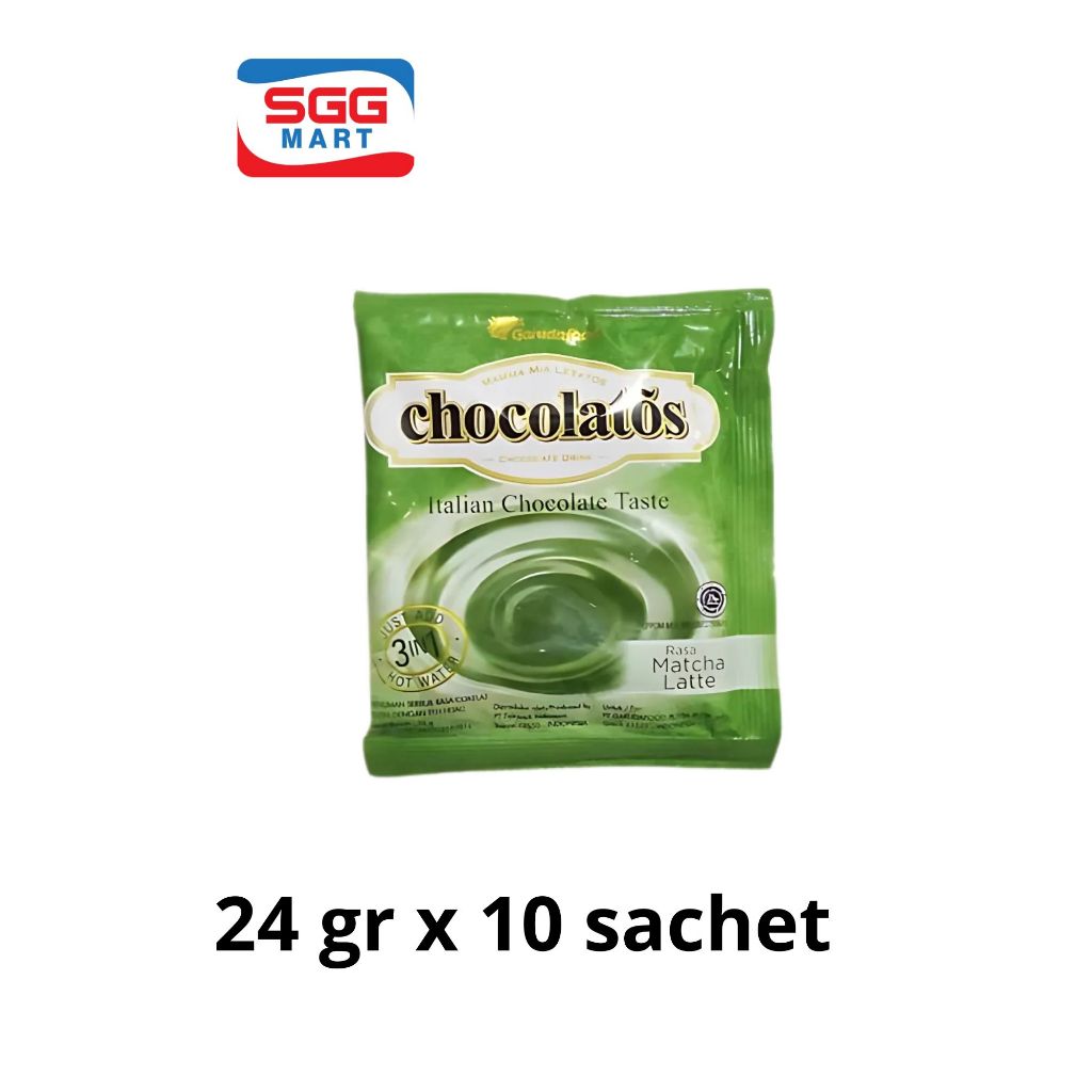 

Chocolatos Drink Smooth Matcha 24gr x 10 sachet [1 renteng]