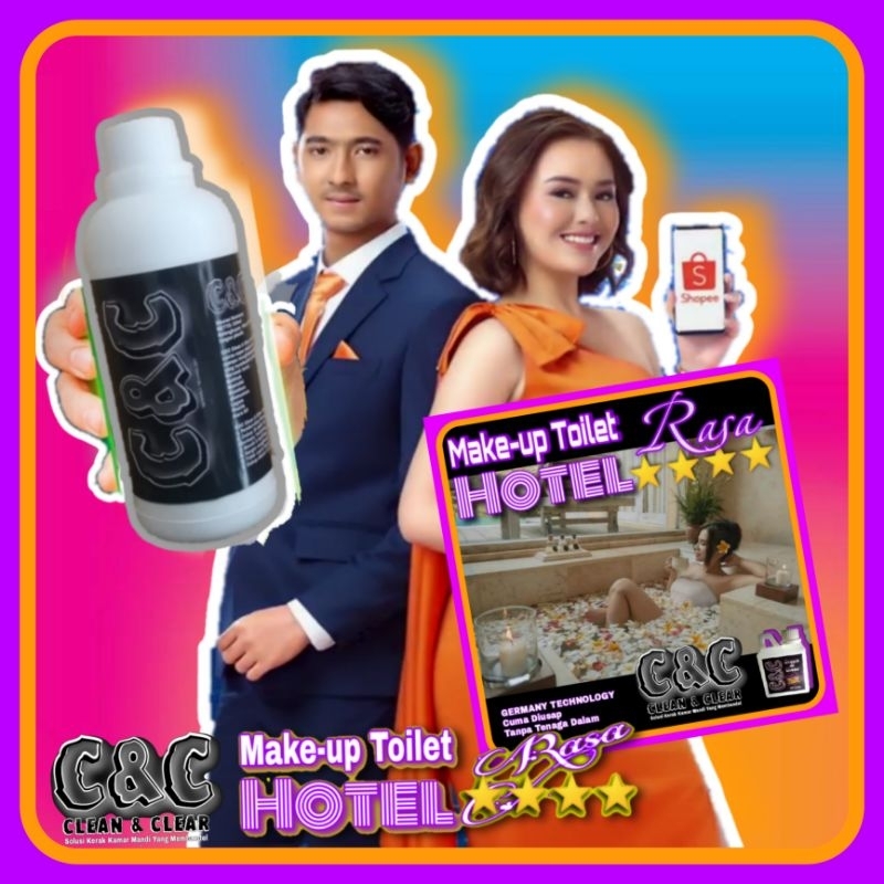 C&C Pembersih kerak keramik kamar mandi makeup toilet cleaner