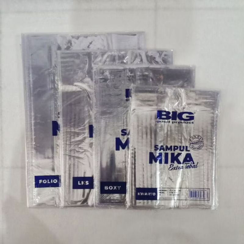 

Sampul Buku Plastik Tebal Mika 60 Mikron Kwarto Boxy LKS Folio