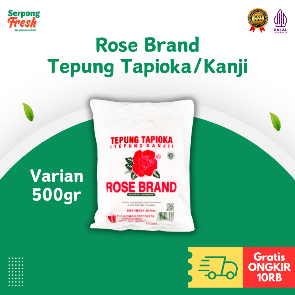 

Tepung Tapioka Tepung Kanji Rose Brand 500 gr