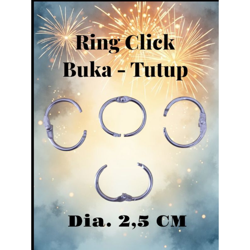 

Ring Binder Ring hanger Buka Tutup Diameter 25mm