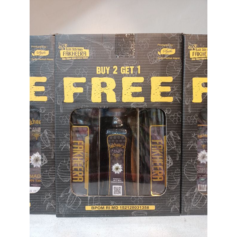 

Madu Habbatussauda Asli Al Haramain 1 kg FREE 250 gr | Blackseed Honey Fakheera