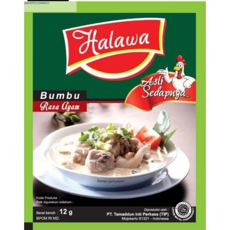 Halawa bumbu penyedap rasa