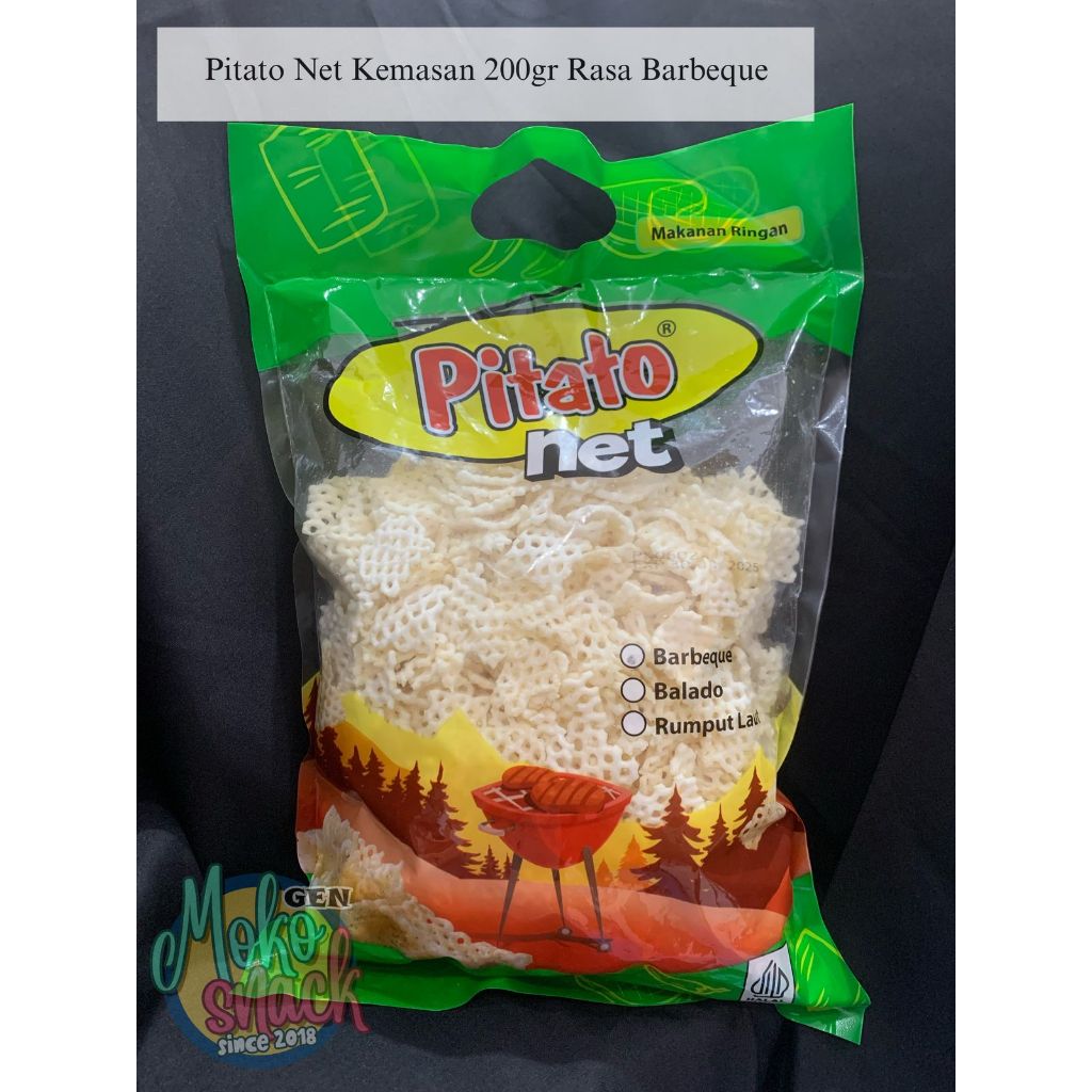 

Snack Camilan Pitato Net Kemasan 200gr Rasa Barbeque