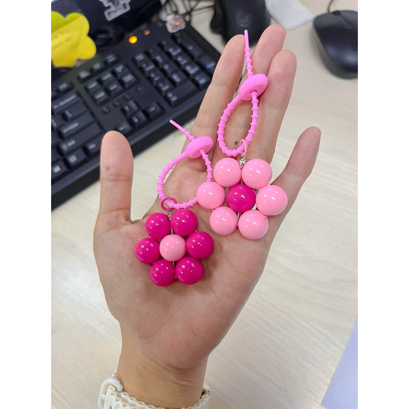 flower beads bagcharm
