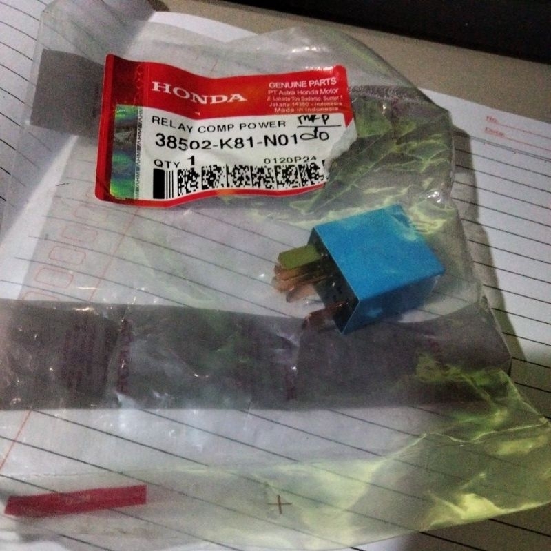 RELAY  k81 relay starter Beat ESP KAKI 5 ORIGINAL AHM