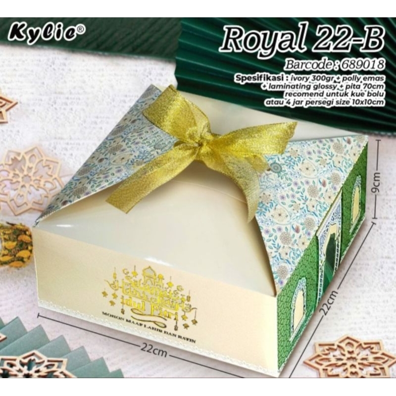 

4 PCS DUS KUE ROYAL MOTIF IDUL FITRI / EID MUBARAK / LEBARAN