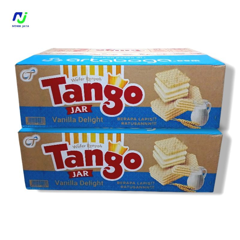 

( RAMADHAN SALE HEMAT ) Tango Wafer Vanilla Delight/Cokelat Kaleng Timba 1 Dus Isi 6 Kaleng@240g