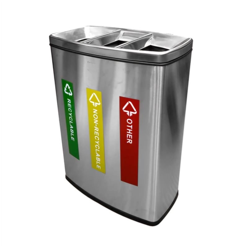 Krisbow Tempat Sampah Outdoor 3 Kompartemen 30 Liter